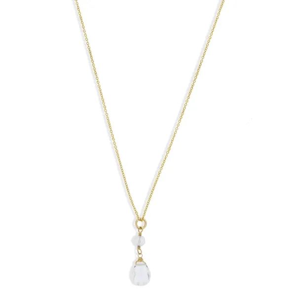 White Topaz Briolette Necklace J. Thomas Jewelers Rochester Hills, MI