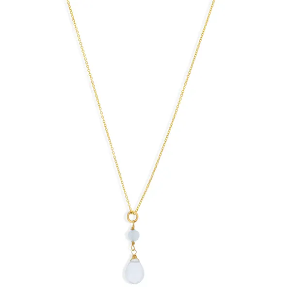 Aquamarine Briolette Necklace J. Thomas Jewelers Rochester Hills, MI