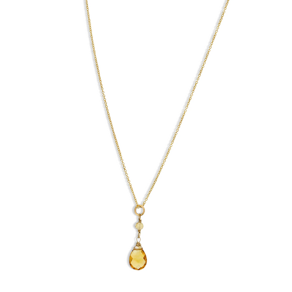 Citrine Briolette Necklace J. Thomas Jewelers Rochester Hills, MI