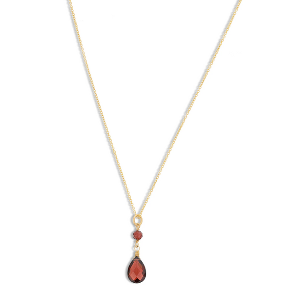 Garnet Briolette Necklace J. Thomas Jewelers Rochester Hills, MI
