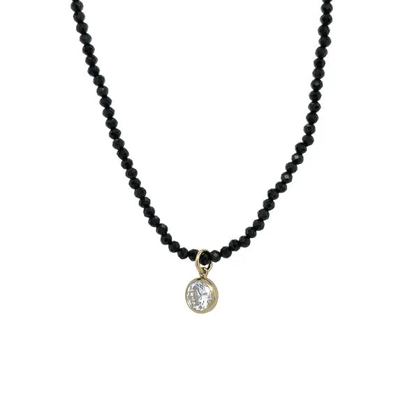 Dee Berkley Black Spinel Bead Necklace J. Thomas Jewelers Rochester Hills, MI