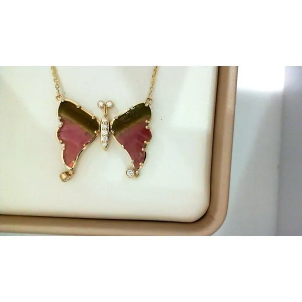 Watermelon Tourmaline Butterfly J. Thomas Jewelers Rochester Hills, MI