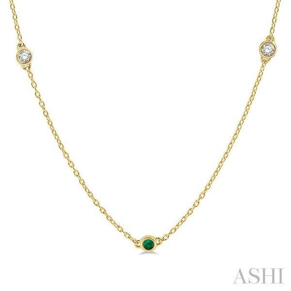 Emerald Diamond Necklace J. Thomas Jewelers Rochester Hills, MI
