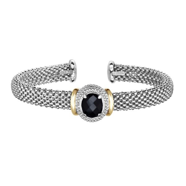 Oval Black Checkerboard Onyx Cuff J. Thomas Jewelers Rochester Hills, MI