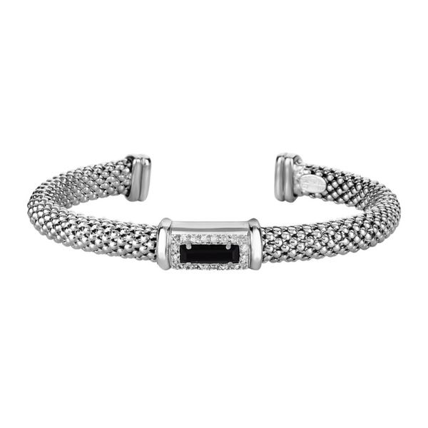Onyx And Diamond Cuff Bracelet J. Thomas Jewelers Rochester Hills, MI