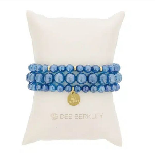 Dee Berkley Mystic Coated Deep Blue Agate Stack J. Thomas Jewelers Rochester Hills, MI