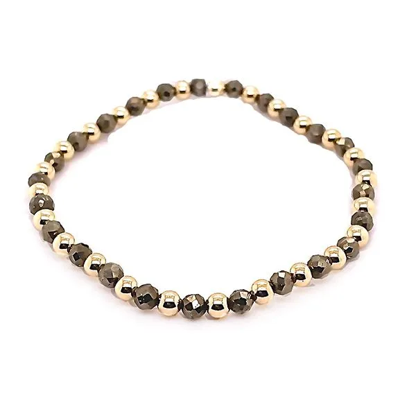 Pyrite Bead Bracelet J. Thomas Jewelers Rochester Hills, MI