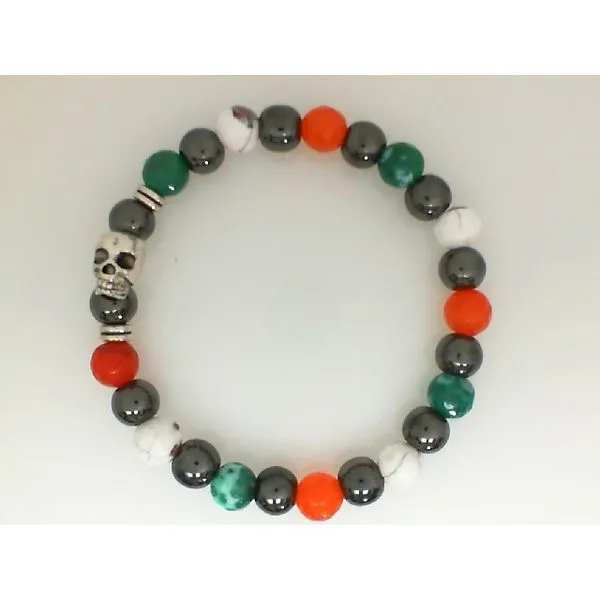 Bracelet With Skull Bead J. Thomas Jewelers Rochester Hills, MI