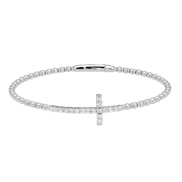 Sterling Silver Cross Bangle J. Thomas Jewelers Rochester Hills, MI