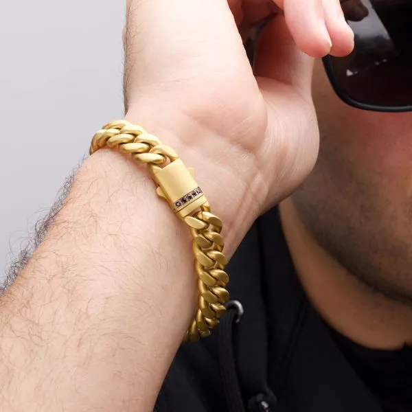 18 Karat IP Cuban Image 2 J. Thomas Jewelers Rochester Hills, MI