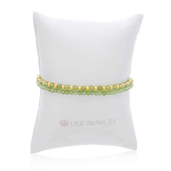 Peridot and Gold Filled Bead Bracelet J. Thomas Jewelers Rochester Hills, MI
