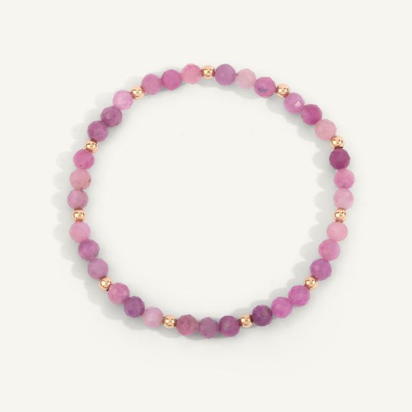 Dee Berkley 4 MM Ruby / GF Beaded Bracelet J. Thomas Jewelers Rochester Hills, MI