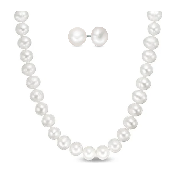 Freshwater Pearl Necklace and Earrings J. Thomas Jewelers Rochester Hills, MI