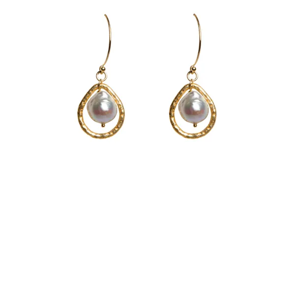 Akoya Pearl Dangle Earrings Image 2 J. Thomas Jewelers Rochester Hills, MI