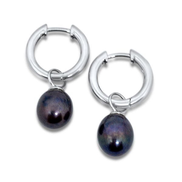 Black Pearl Earring Hanger Image 2 J. Thomas Jewelers Rochester Hills, MI
