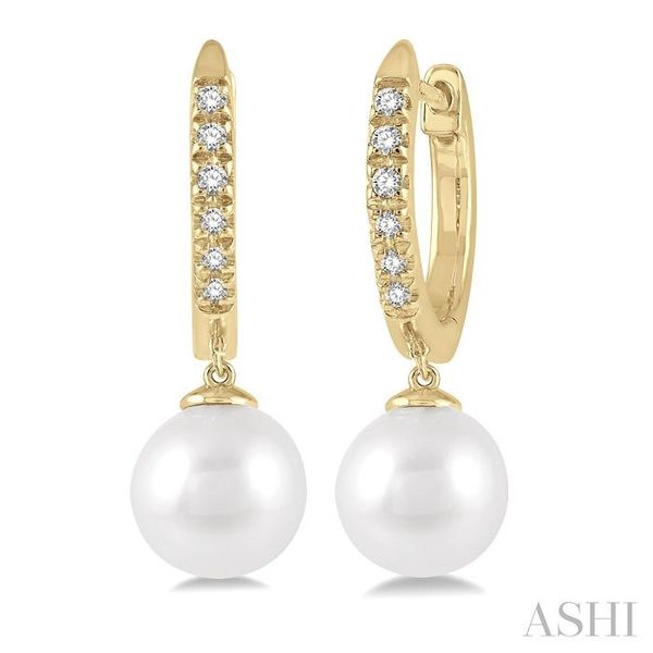Hinged Pearl Dangle Earrings J. Thomas Jewelers Rochester Hills, MI