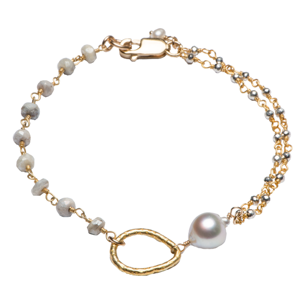 18 Karat Vermeil Gemstone Bracelet J. Thomas Jewelers Rochester Hills, MI