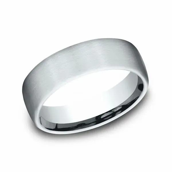 Classic Satin Finish 6.5 MM European Comfort-Fit Wedding Band J. Thomas Jewelers Rochester Hills, MI