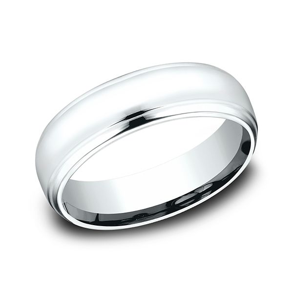 6.5 MM Comfort-Fit Band Features A High Polished Finish J. Thomas Jewelers Rochester Hills, MI