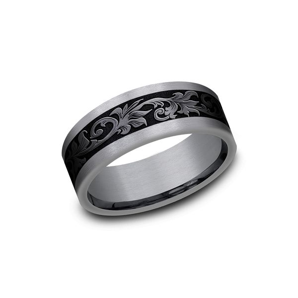 Grey Tantalum And Black Band J. Thomas Jewelers Rochester Hills, MI