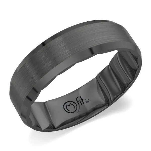 Gun Metal Grey Wedding Band J. Thomas Jewelers Rochester Hills, MI