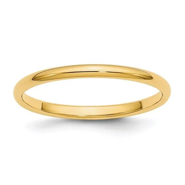 2.5 MM 14 Karat Yellow Gold Wedding Band J. Thomas Jewelers Rochester Hills, MI