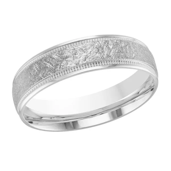 6.0Mm White Gold Milgrain Image 2 J. Thomas Jewelers Rochester Hills, MI