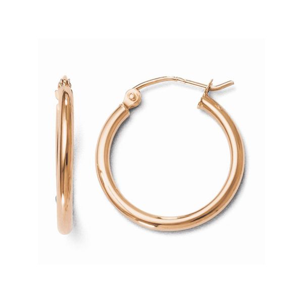 20Mm Rose Gold Hoop Earrings J. Thomas Jewelers Rochester Hills, MI
