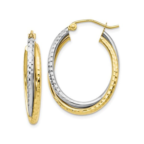 Textured Hoop Earring J. Thomas Jewelers Rochester Hills, MI