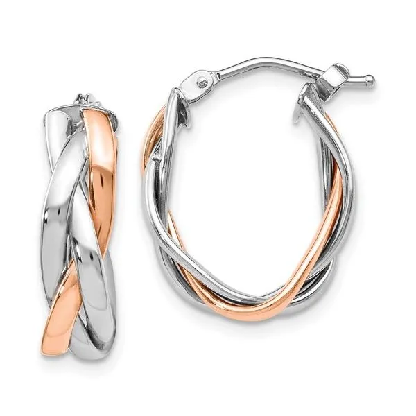 10 Karat Gold Twist Earrings J. Thomas Jewelers Rochester Hills, MI