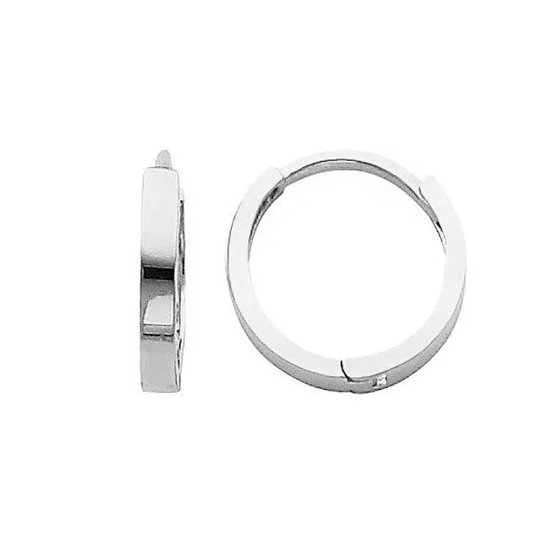White Gold Hinged Hoop J. Thomas Jewelers Rochester Hills, MI