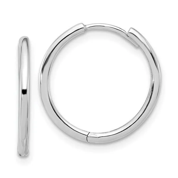 Polished Tube Hoops J. Thomas Jewelers Rochester Hills, MI
