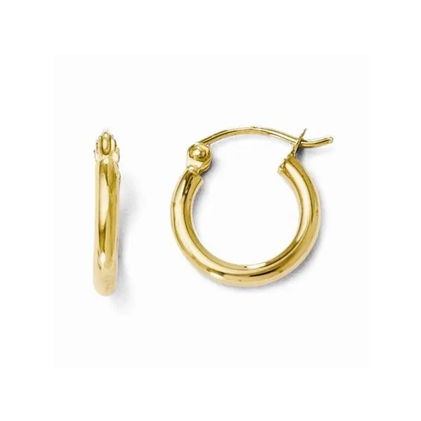 Yellow Gold Small Hoop J. Thomas Jewelers Rochester Hills, MI
