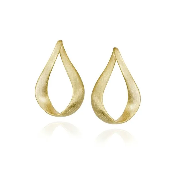 Jorge Revilla Stering Silver With 18 Karat Gold Overlay Dangle Earrings J. Thomas Jewelers Rochester Hills, MI