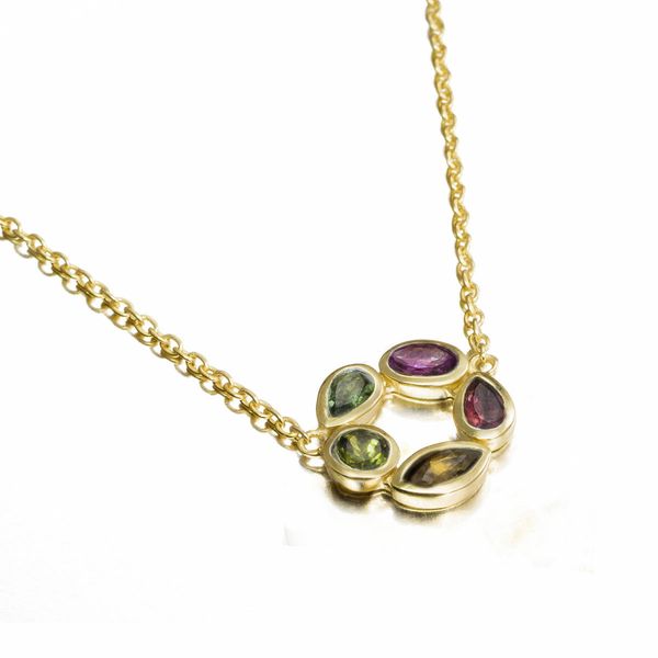 Gold Overlay Tourmaline Necklace J. Thomas Jewelers Rochester Hills, MI