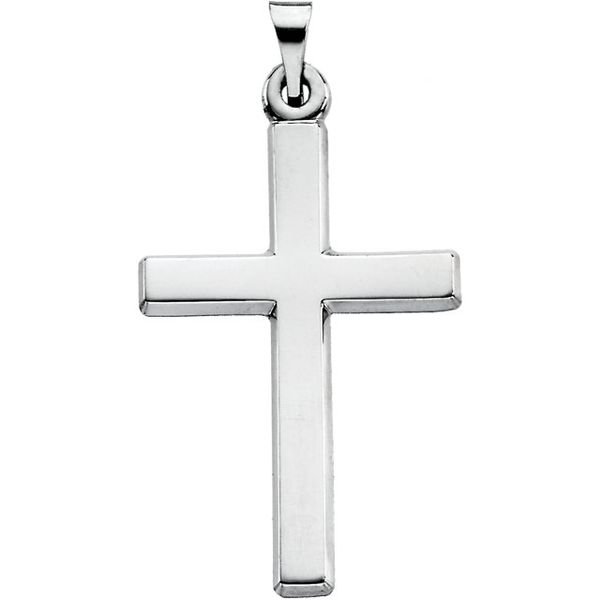 White Gold Polished Cross J. Thomas Jewelers Rochester Hills, MI