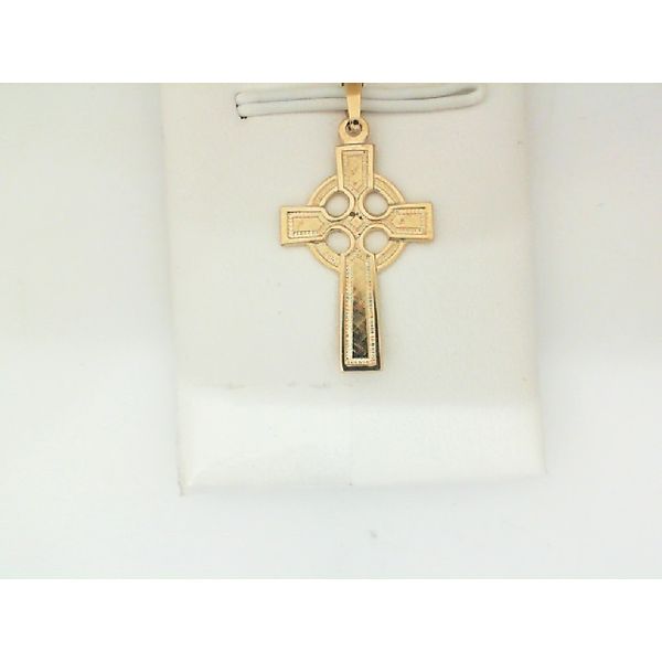 14 Karat Yellow Gold Celtic Style Cross J. Thomas Jewelers Rochester Hills, MI