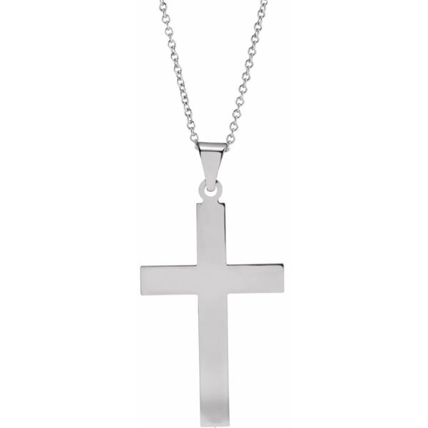 White Gold Cross J. Thomas Jewelers Rochester Hills, MI