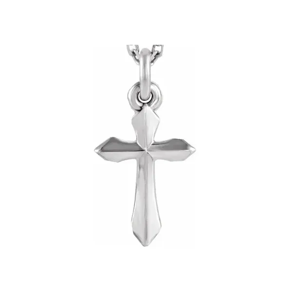 Small White Gold Cross J. Thomas Jewelers Rochester Hills, MI