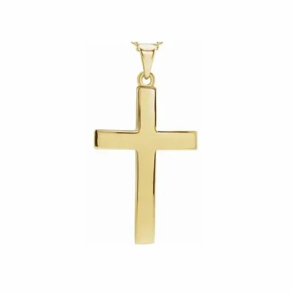 Domed Yellow Gold Cross J. Thomas Jewelers Rochester Hills, MI