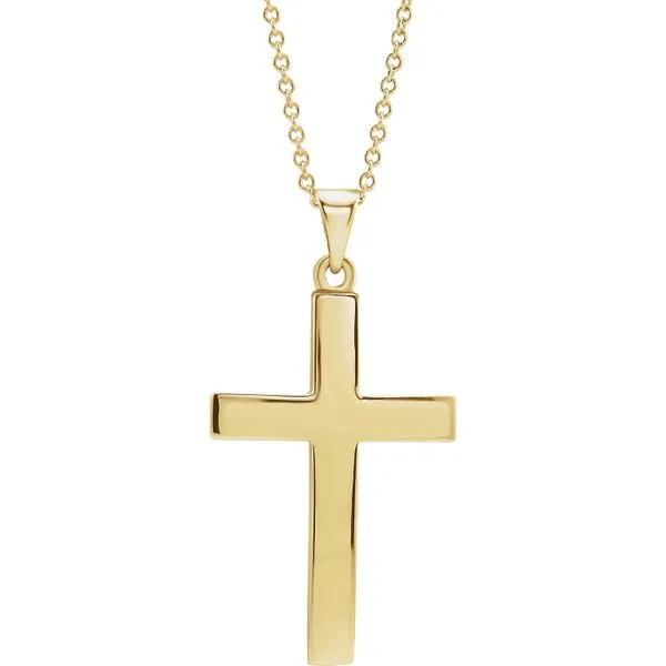 12X9x2mm Yellow Gold Cross J. Thomas Jewelers Rochester Hills, MI