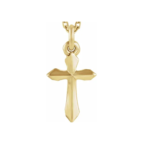 Yellow Gold Small Cross J. Thomas Jewelers Rochester Hills, MI