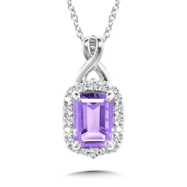 Criss Cross Amethyst Pendant J. Thomas Jewelers Rochester Hills, MI