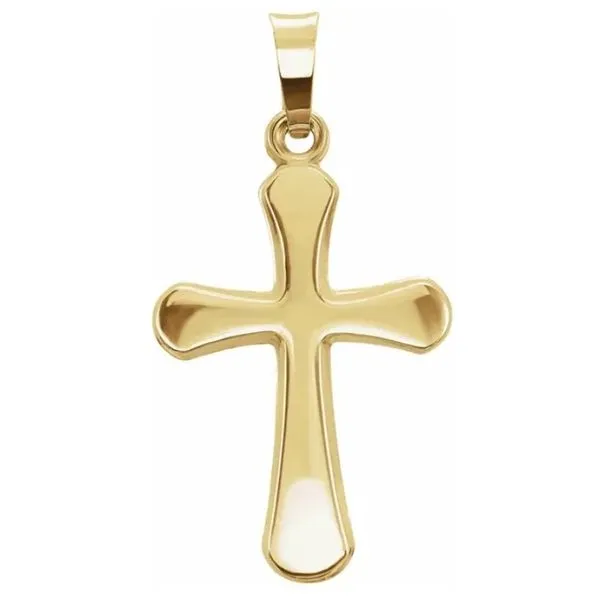 Flared Yellow Gold Cross J. Thomas Jewelers Rochester Hills, MI