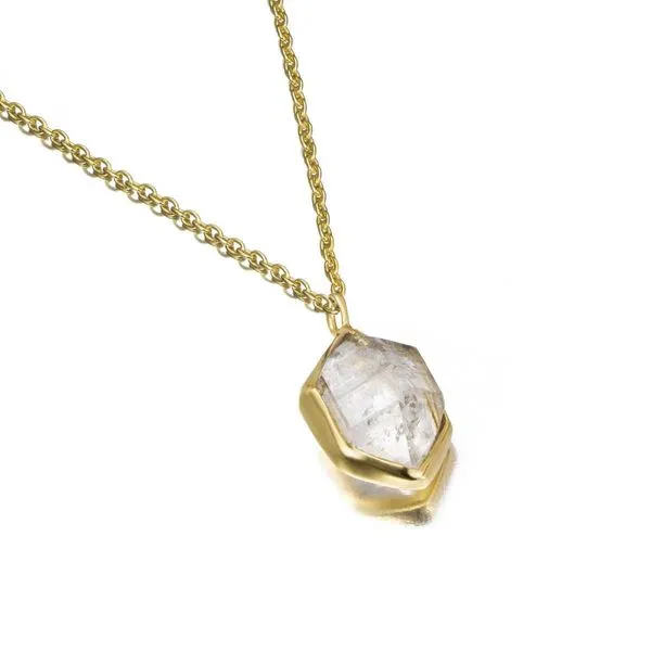Jorge Revilla Sterling Silver With 18 Karat Gold Overlay Quartz Pendant J. Thomas Jewelers Rochester Hills, MI