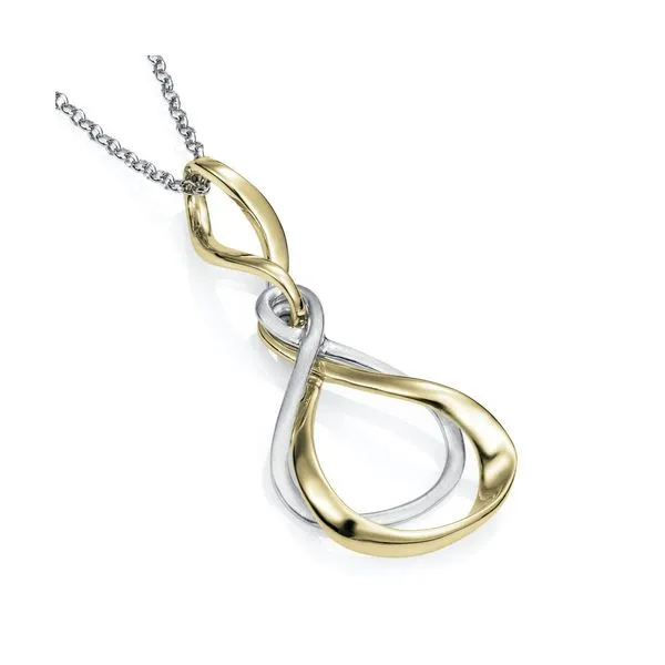 Jorge Revilla Sterling Silver With 18 Karat Gold Overlay Pendant J. Thomas Jewelers Rochester Hills, MI
