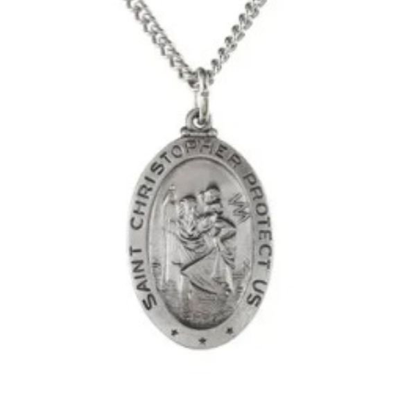 20.0Mm Oval Saint Christopher J. Thomas Jewelers Rochester Hills, MI