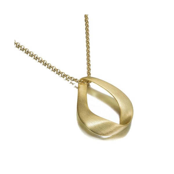 Brushed Teardrop Pendant J. Thomas Jewelers Rochester Hills, MI