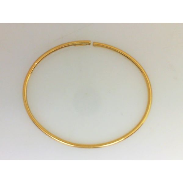 14 Karat Yellow Gold Bangle Bracelet, 2 MM J. Thomas Jewelers Rochester Hills, MI