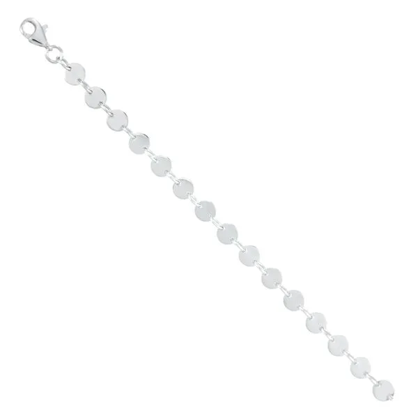 White Gold Designer Disk Bracelet J. Thomas Jewelers Rochester Hills, MI